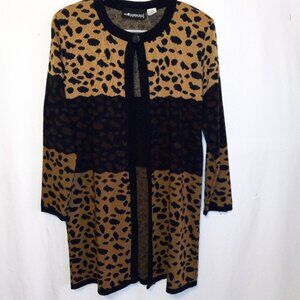 Sag Harbor Vintage Dress Sweater Womens Petite Medium Button Top